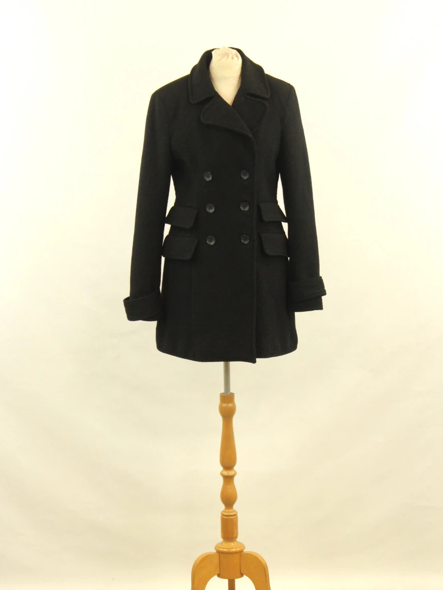 Dolce & Gabbana zwarte mantel uit wolmix - Made in Italy - foto 2