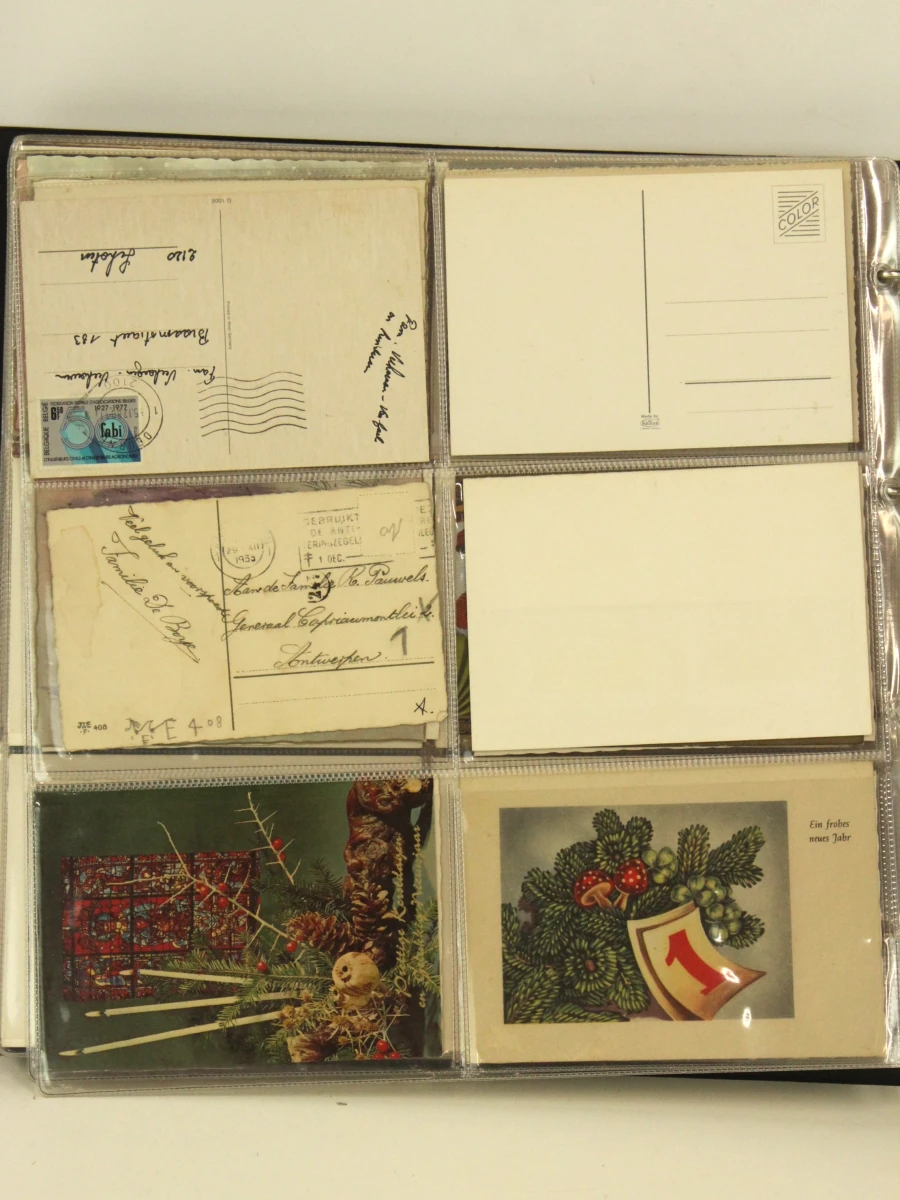 Verzameling oude postkaarten in 4 albums - verschillende thema's - foto 4