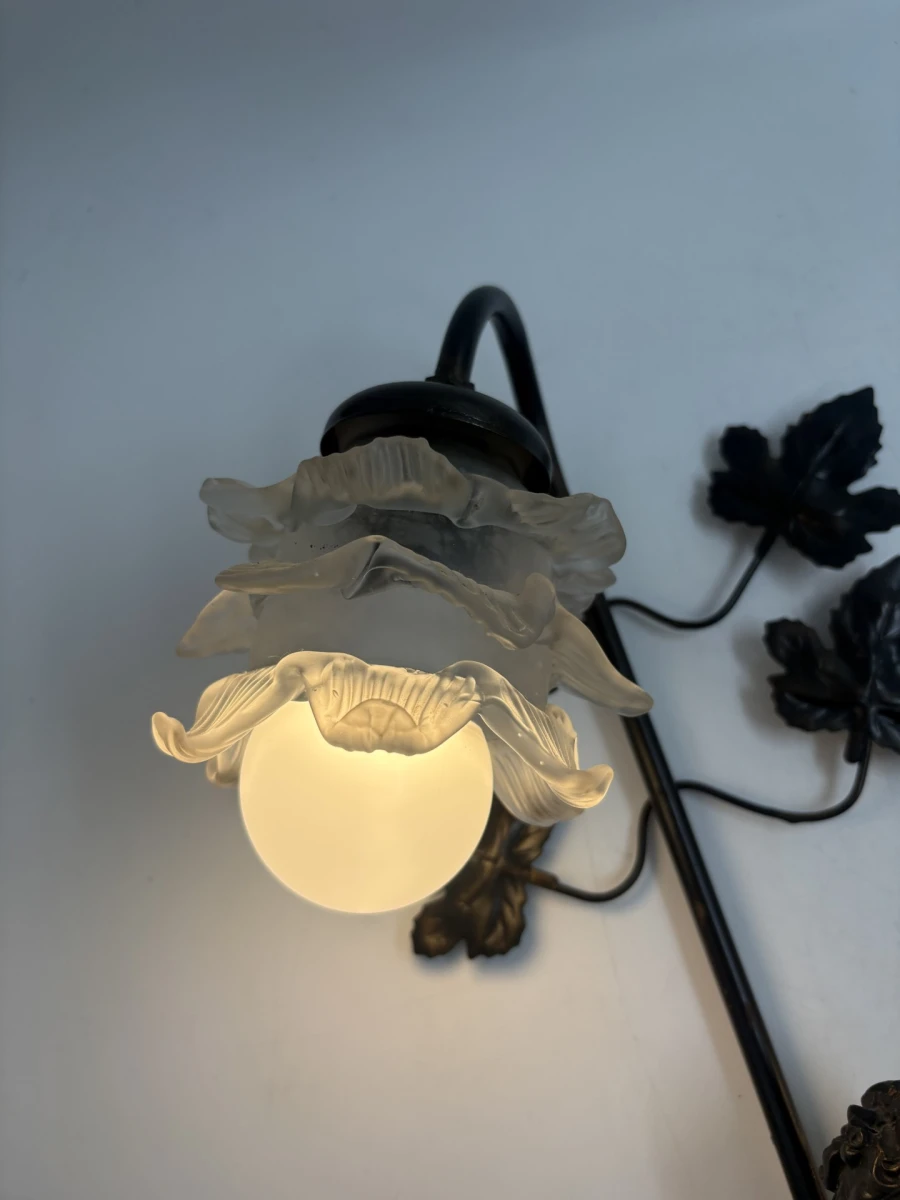 Grote Art Nouveau sculptuurlamp - foto 5