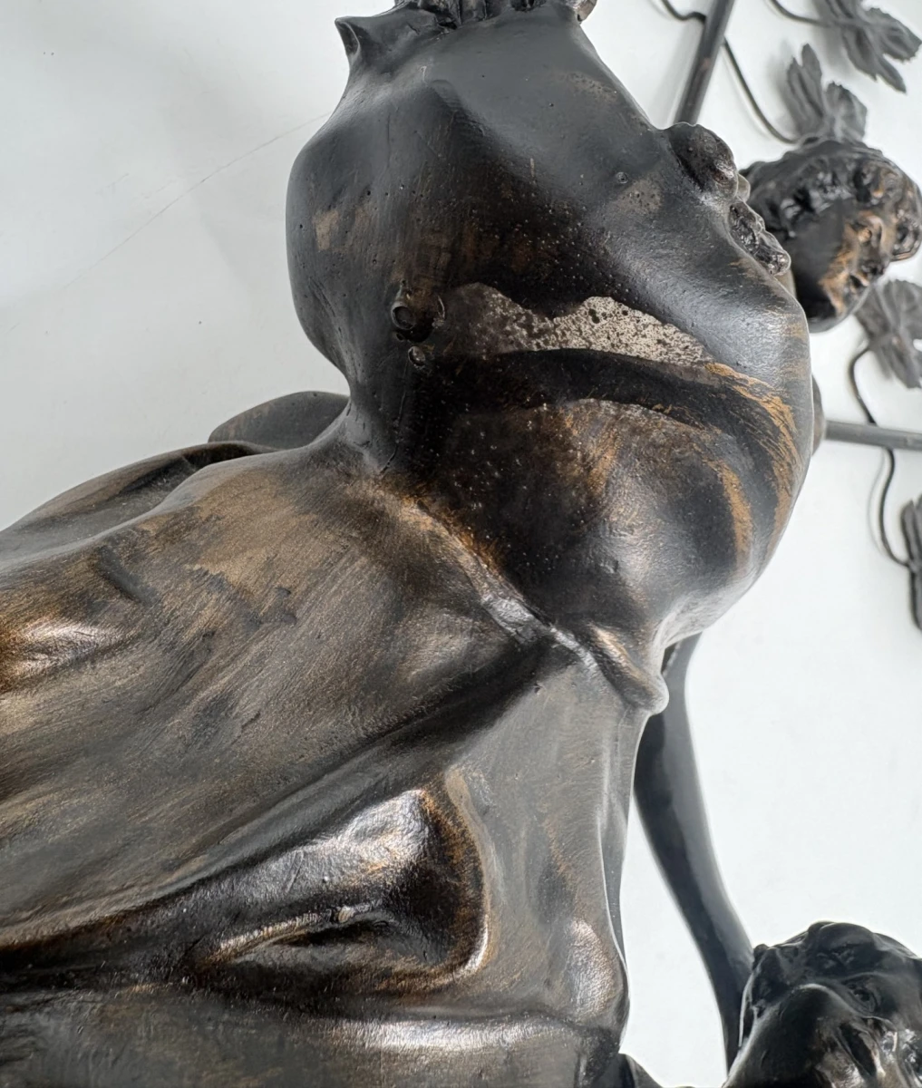 Grote Art Nouveau sculptuurlamp - foto 10