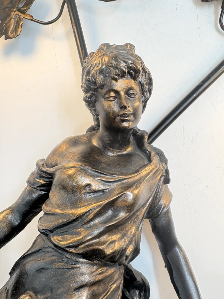 Grote Art Nouveau sculptuurlamp - foto 12