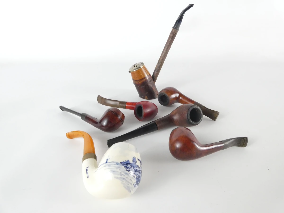 Verzameling vintage rookpijpen en pijpaccessoires - foto 14