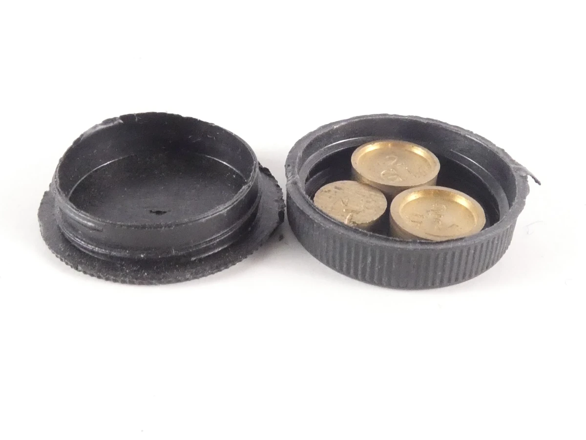 Vintage precisieweegschaalset 100 g - in paarse fluwelen doos - foto 5