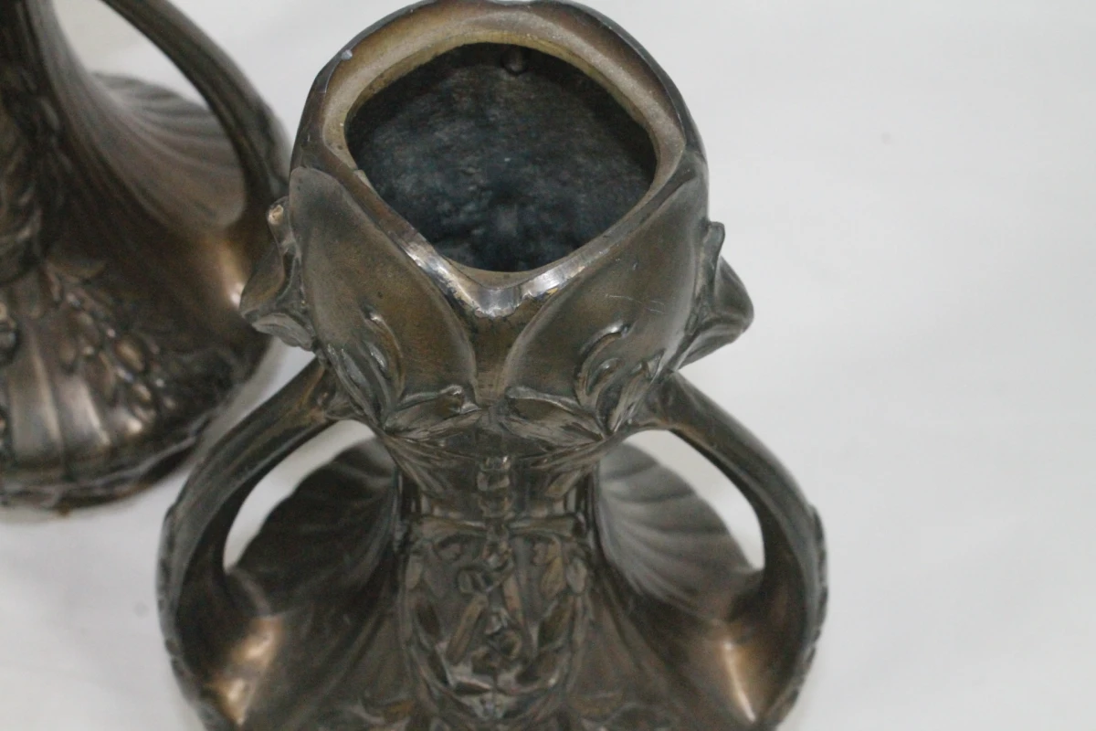 2 Antieke Art Nouveau vazen - foto 4