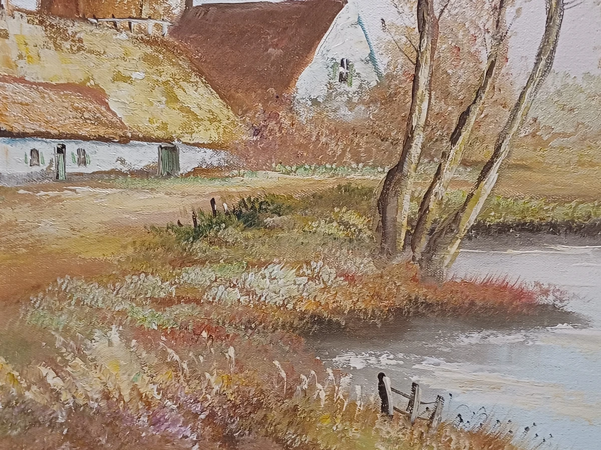 Schilderij windmolen - Gaston Quidousse - foto 6