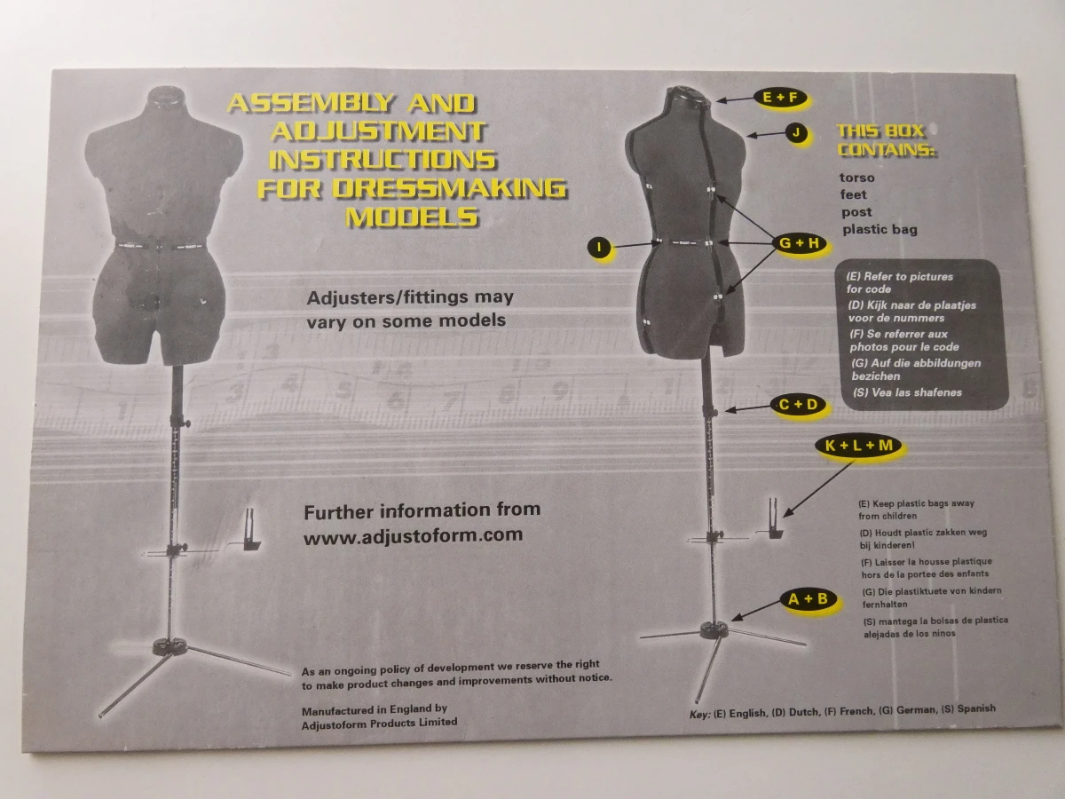 Adjustoform Verstelbare Paspop, Engeland - foto 17