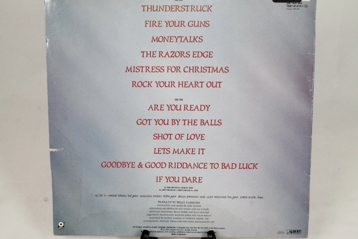 LP: AC/DC - The Razors Edge - foto 2