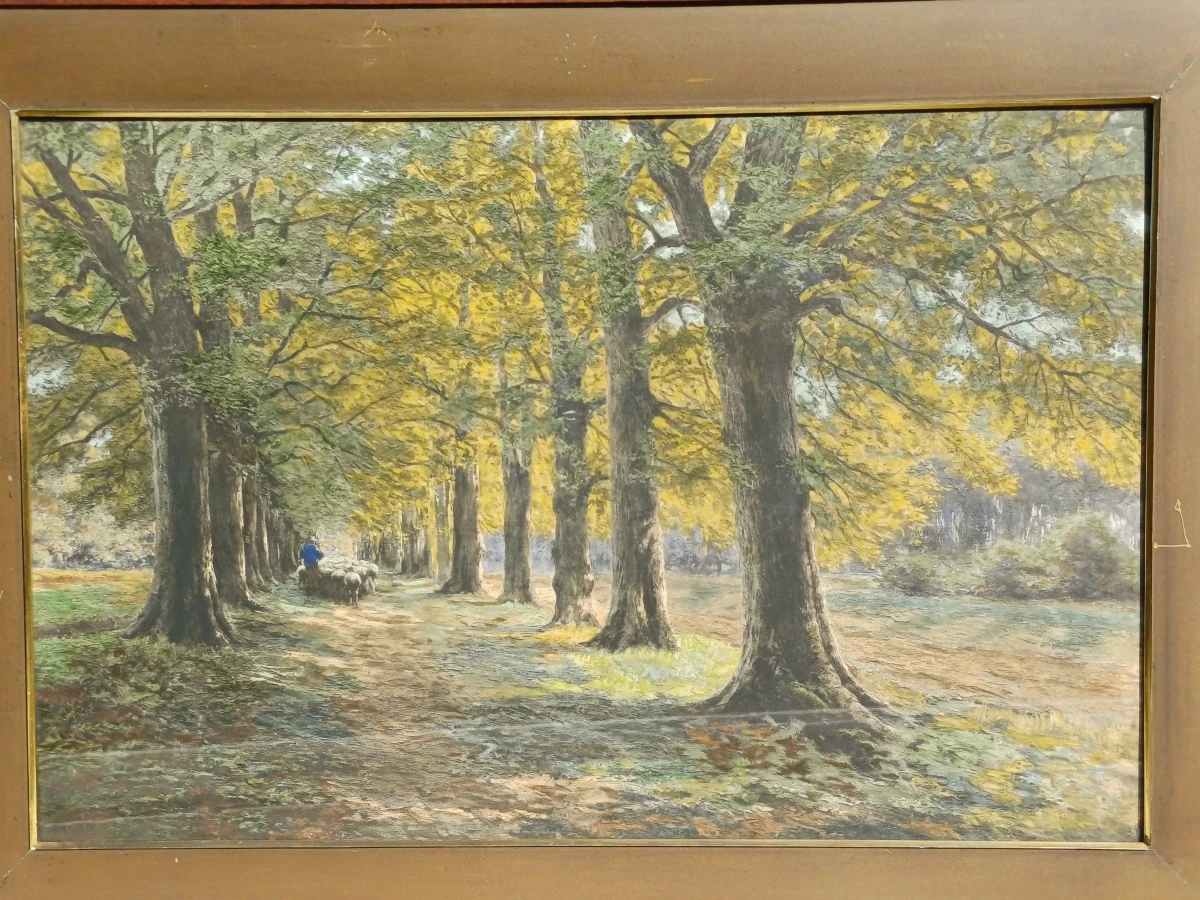 Schilderij boslandschap - H. Houben - foto 2