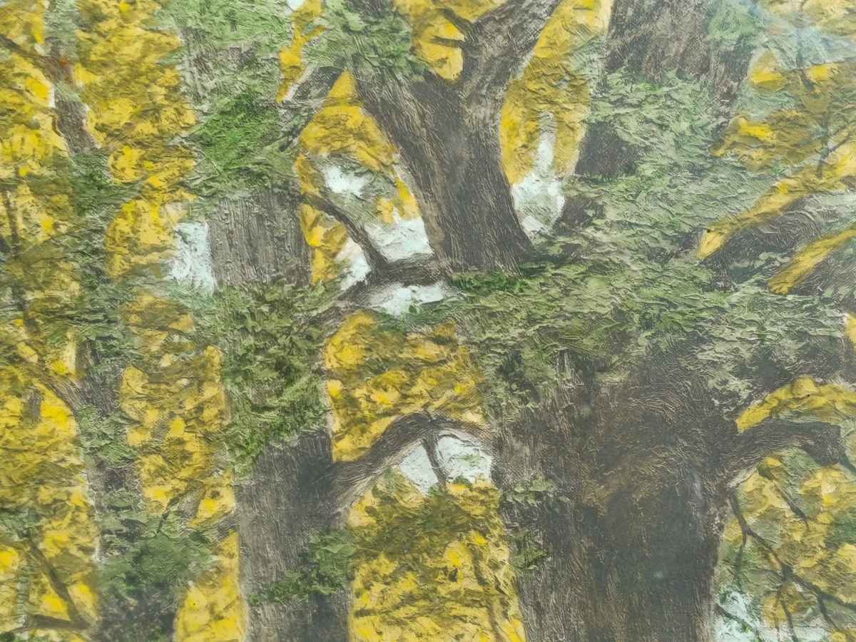 Schilderij boslandschap - H. Houben - foto 3