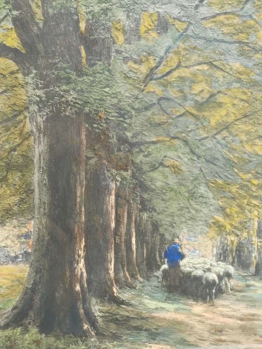 Schilderij boslandschap - H. Houben - foto 6