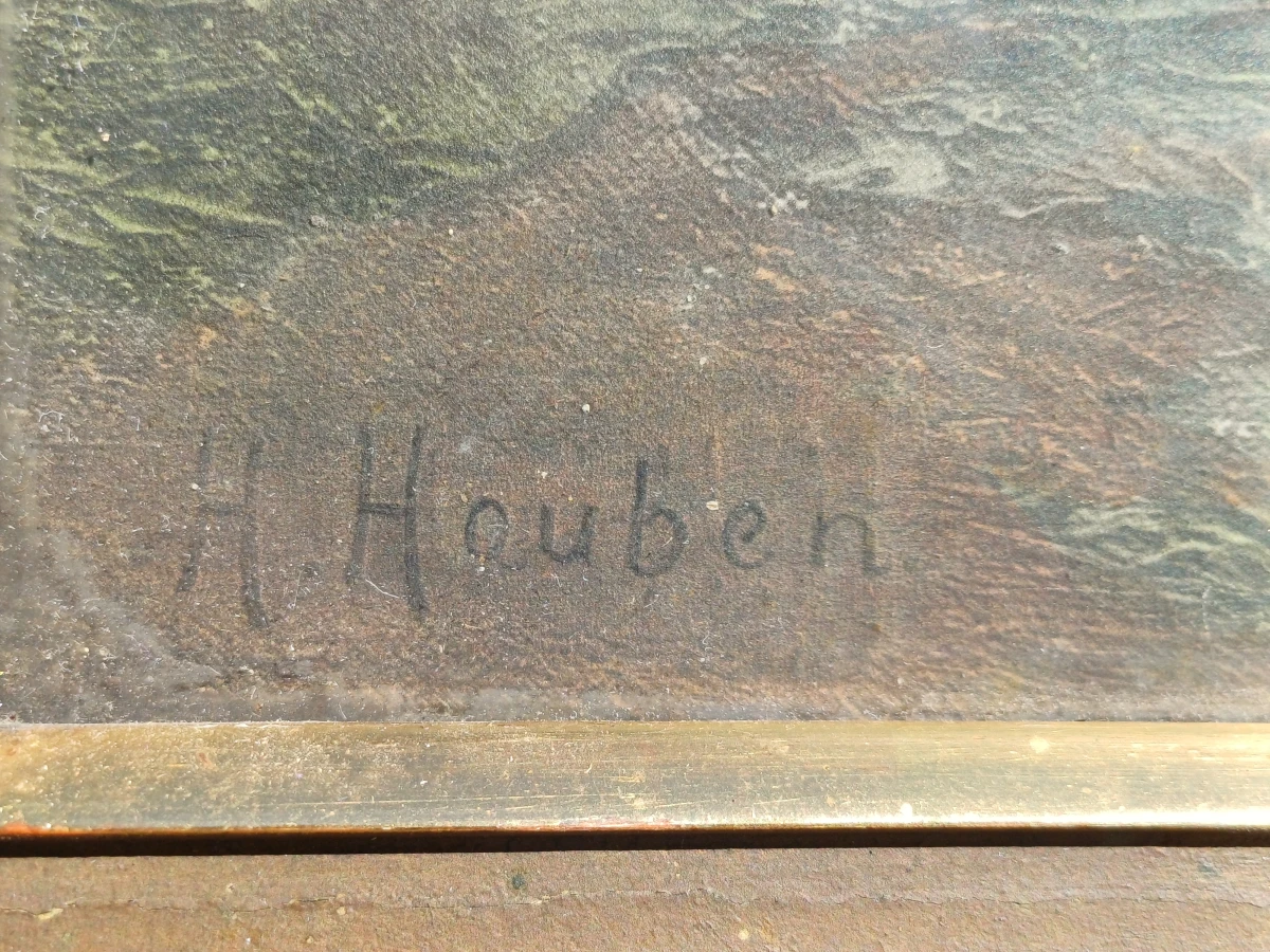 Schilderij boslandschap - H. Houben - foto 5