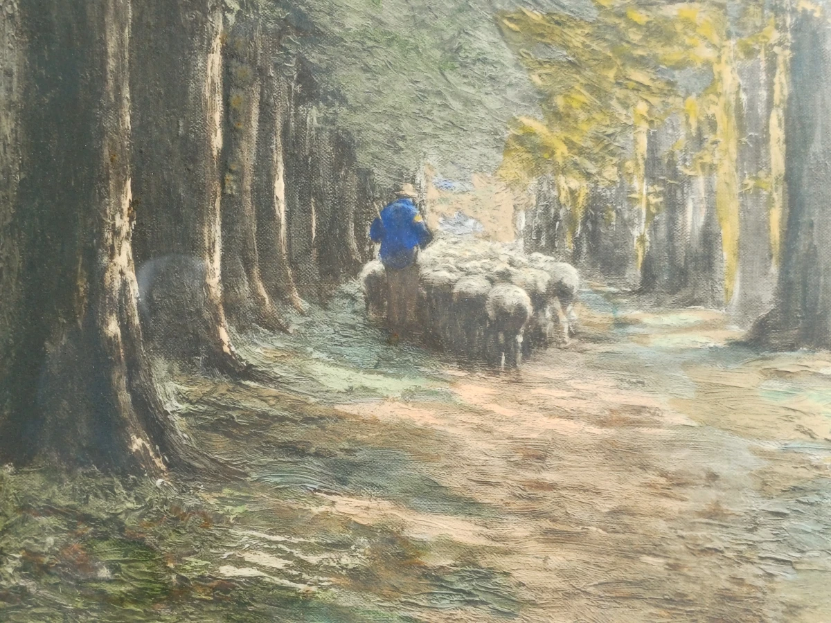 Schilderij boslandschap - H. Houben - foto 4
