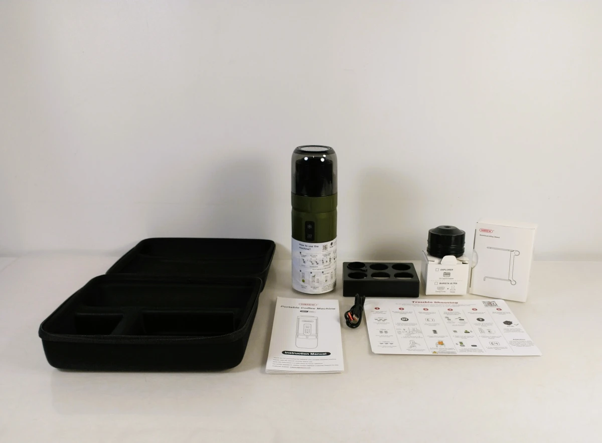 HiBREW H4C draagbare espressomachine met accessoires en koffer - foto 2