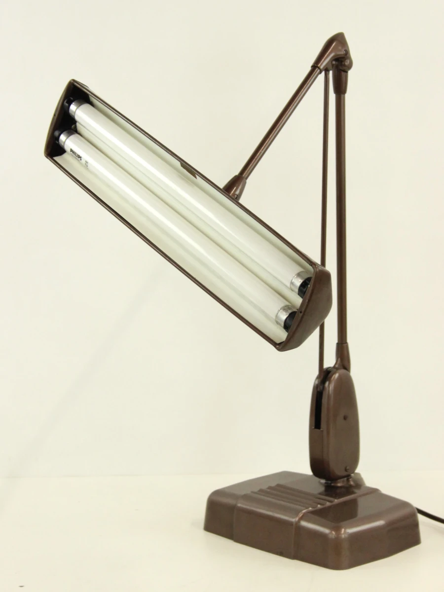 Dazor Model 1000 "Floating fixture" klassieke vintage industriële bureaulamp - foto 3