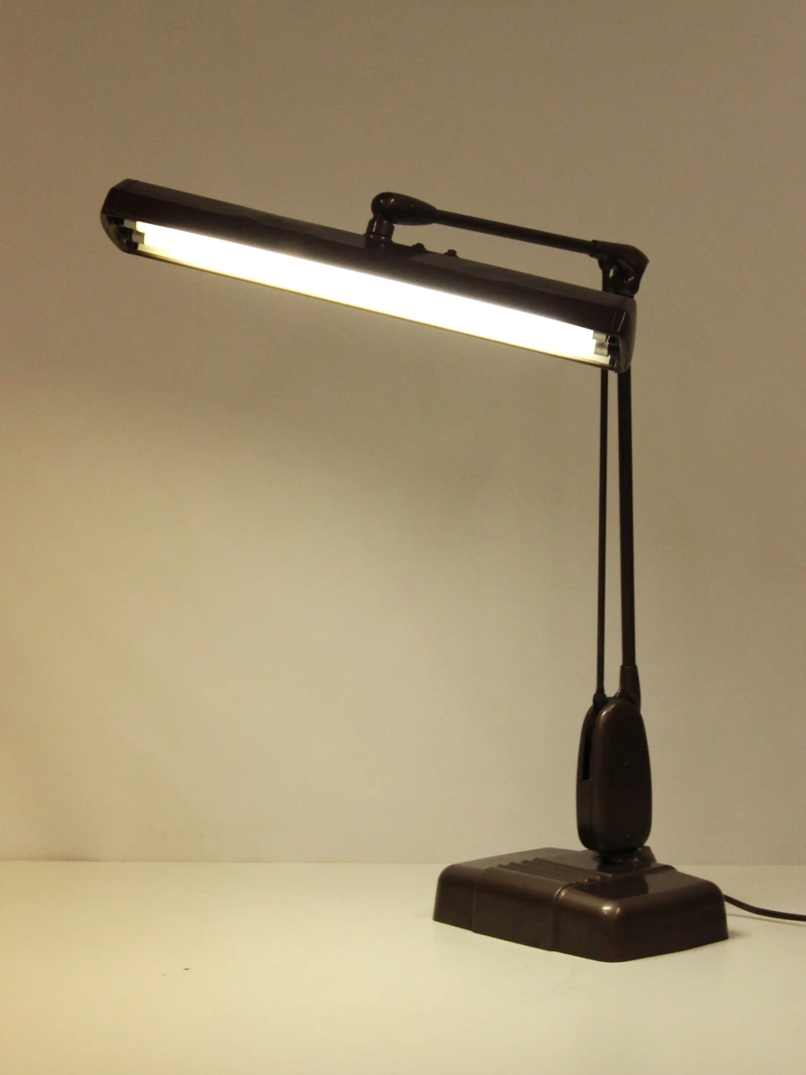 Dazor Model 1000 "Floating fixture" klassieke vintage industriële bureaulamp - foto 4