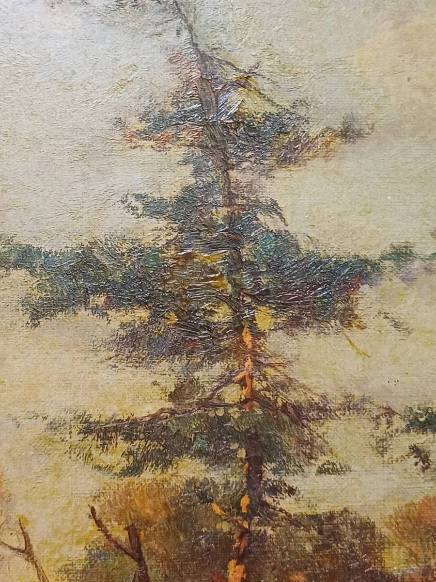 Schilderij jachttafereel - H. Altermann - foto 8