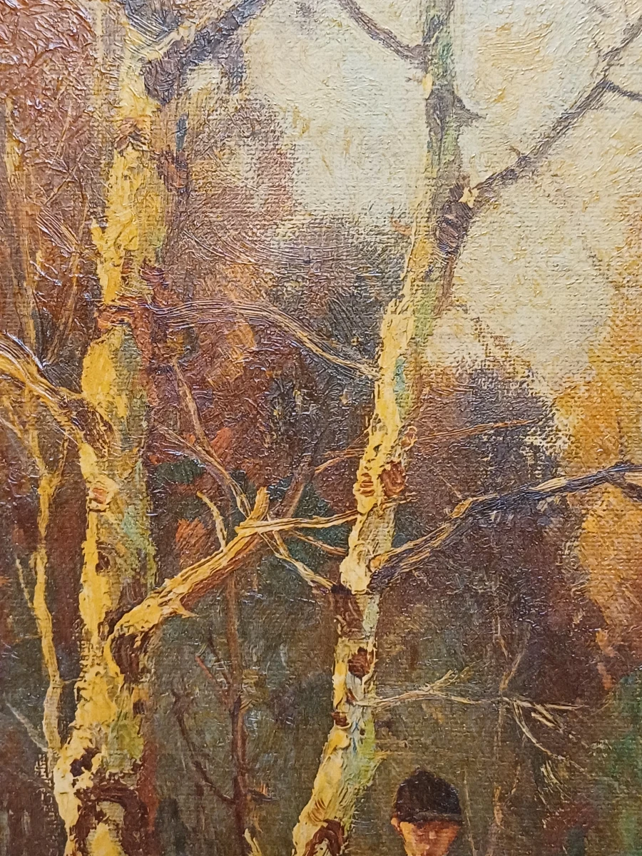 Schilderij jachttafereel - H. Altermann - foto 7