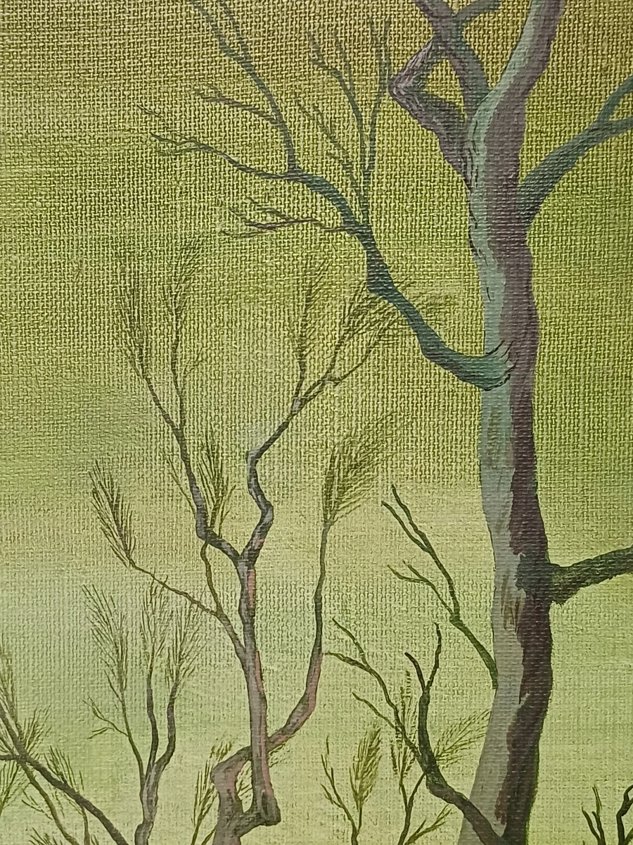 Schilderij sneeuwlandschap - F. Van Muylem - foto 5