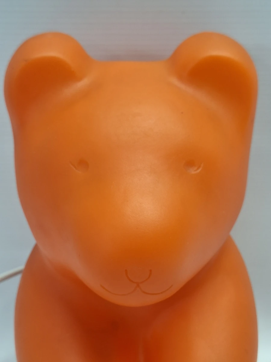 Vintage HEICO Gummibeer Lamp - Oranje Zittende Beer - foto 6