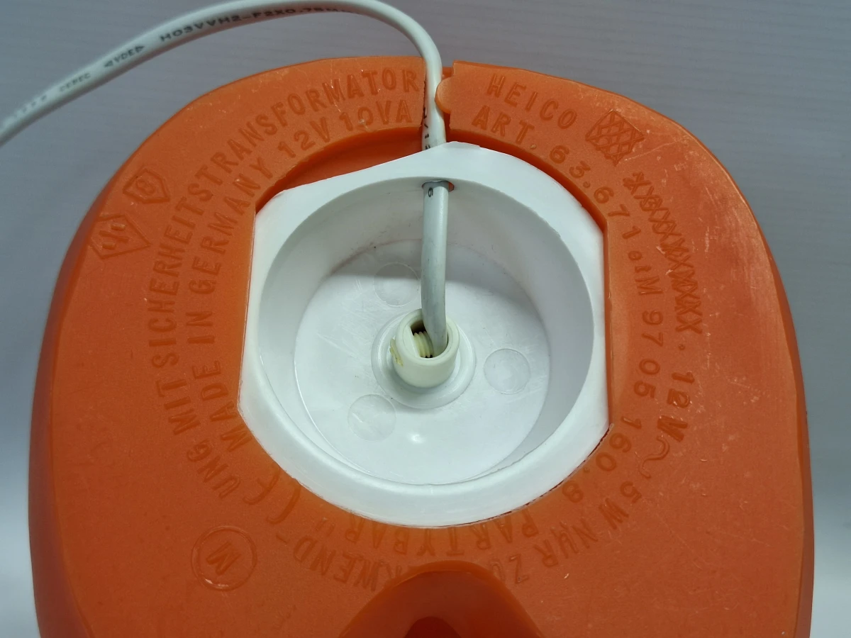Vintage HEICO Gummibeer Lamp - Oranje Zittende Beer - foto 8