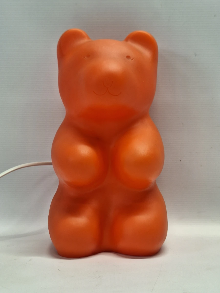Vintage HEICO Gummibeer Lamp - Oranje Zittende Beer - foto 5