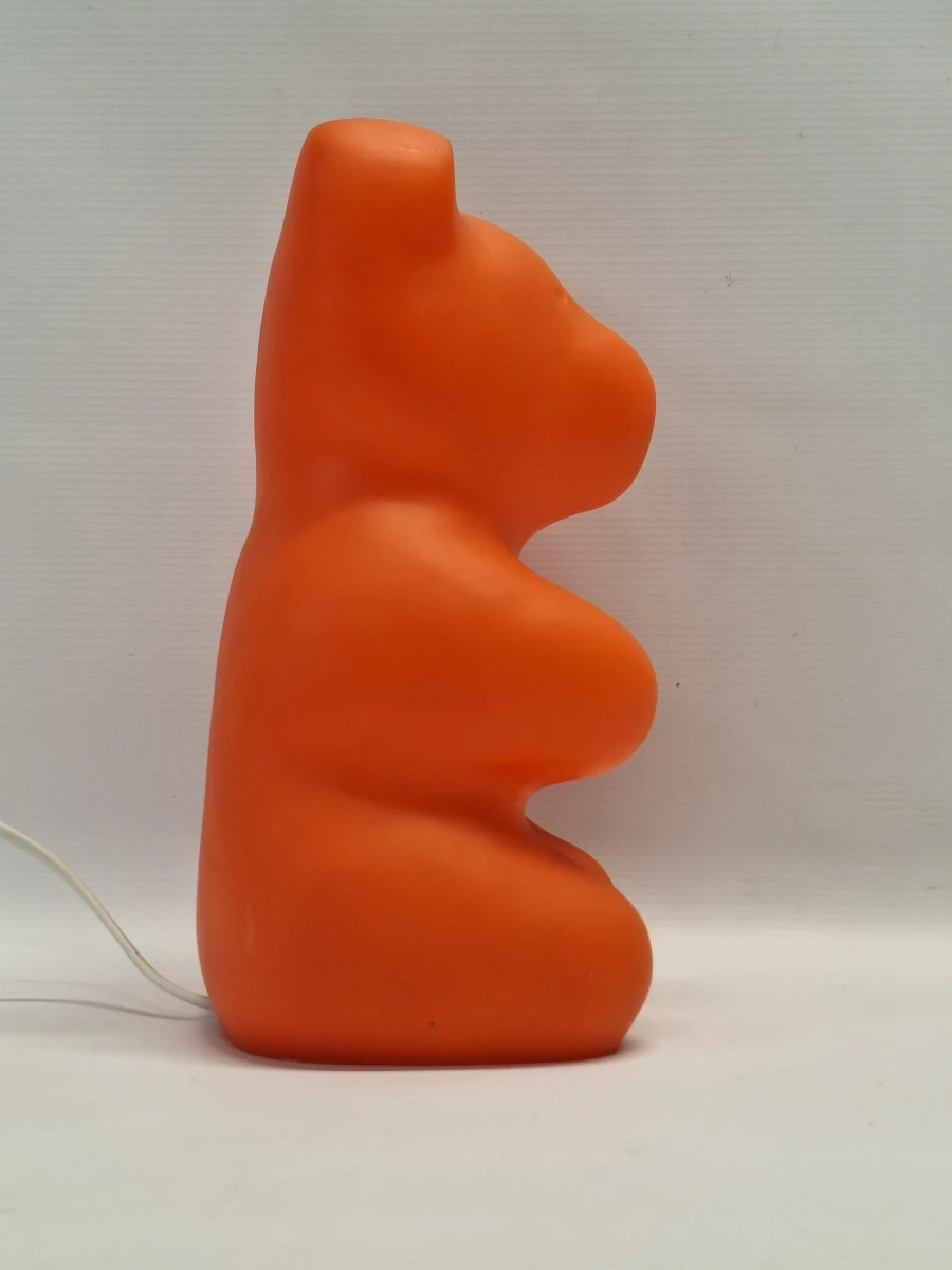 Vintage HEICO Gummibeer Lamp - Oranje Zittende Beer - foto 7