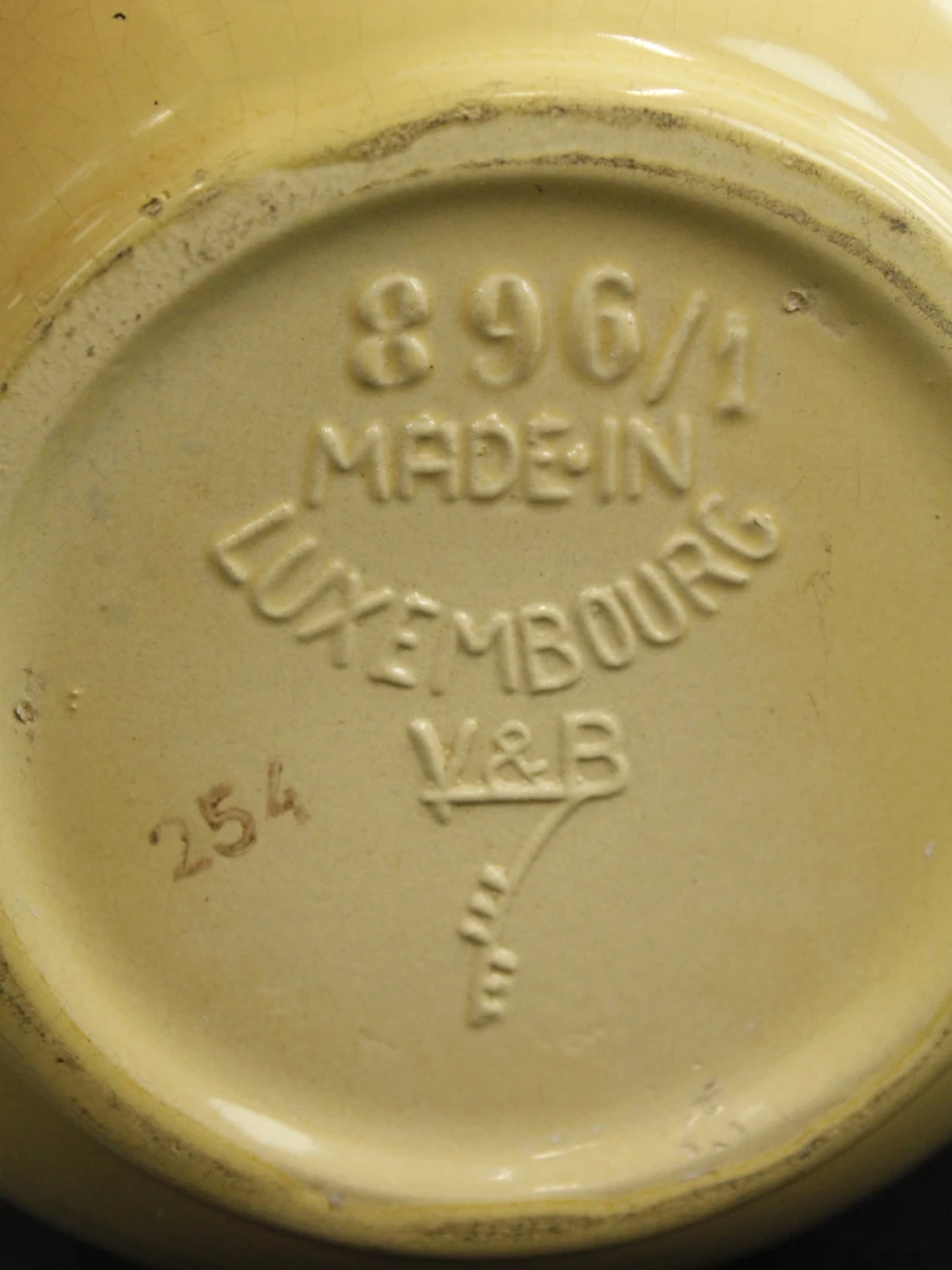 Villeroy & Boch - beige vaas met craquelé - made in Luxembourg jaren '20-'30 - foto 6