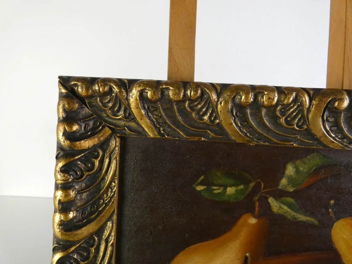 Olieverfschilderij Stilleven op hout van F. Fobbe - foto 9