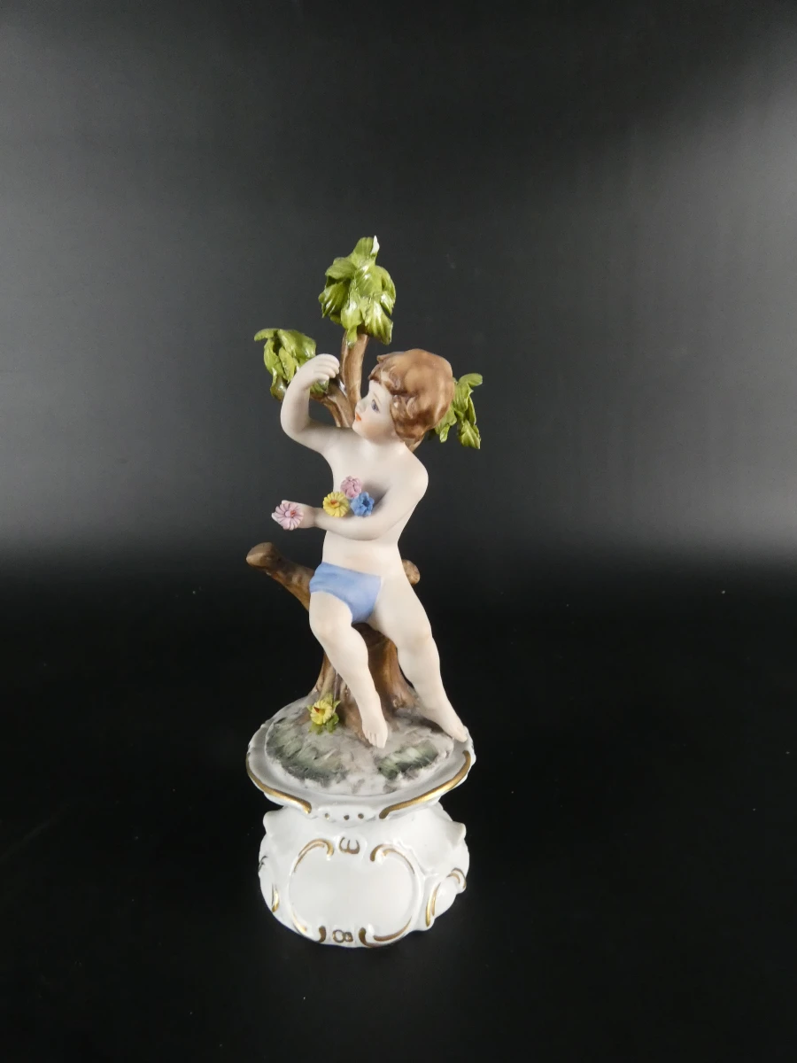 Set van 2  putti beeldjes - Capodimonte - foto 3