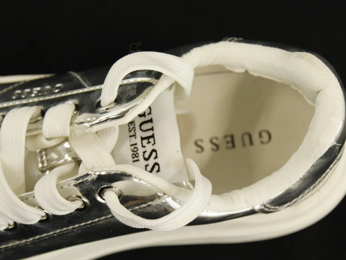Guess zilverkleurige platform sneakers EU 38 - foto 6