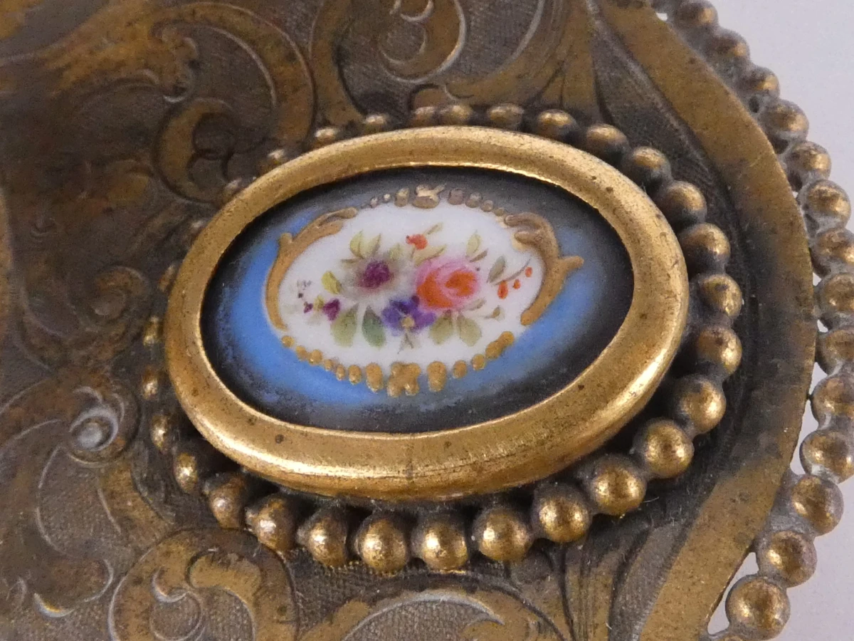 Vintage bureau-inktpot in Sèvres-stijl - foto 7