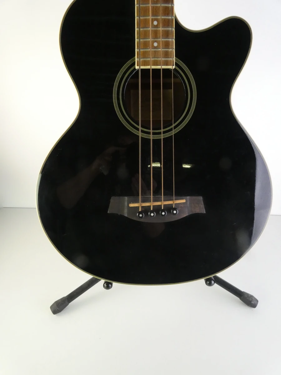 Ibanez AEB8E-BK Elektro-akoestische Basgitaar - foto 30