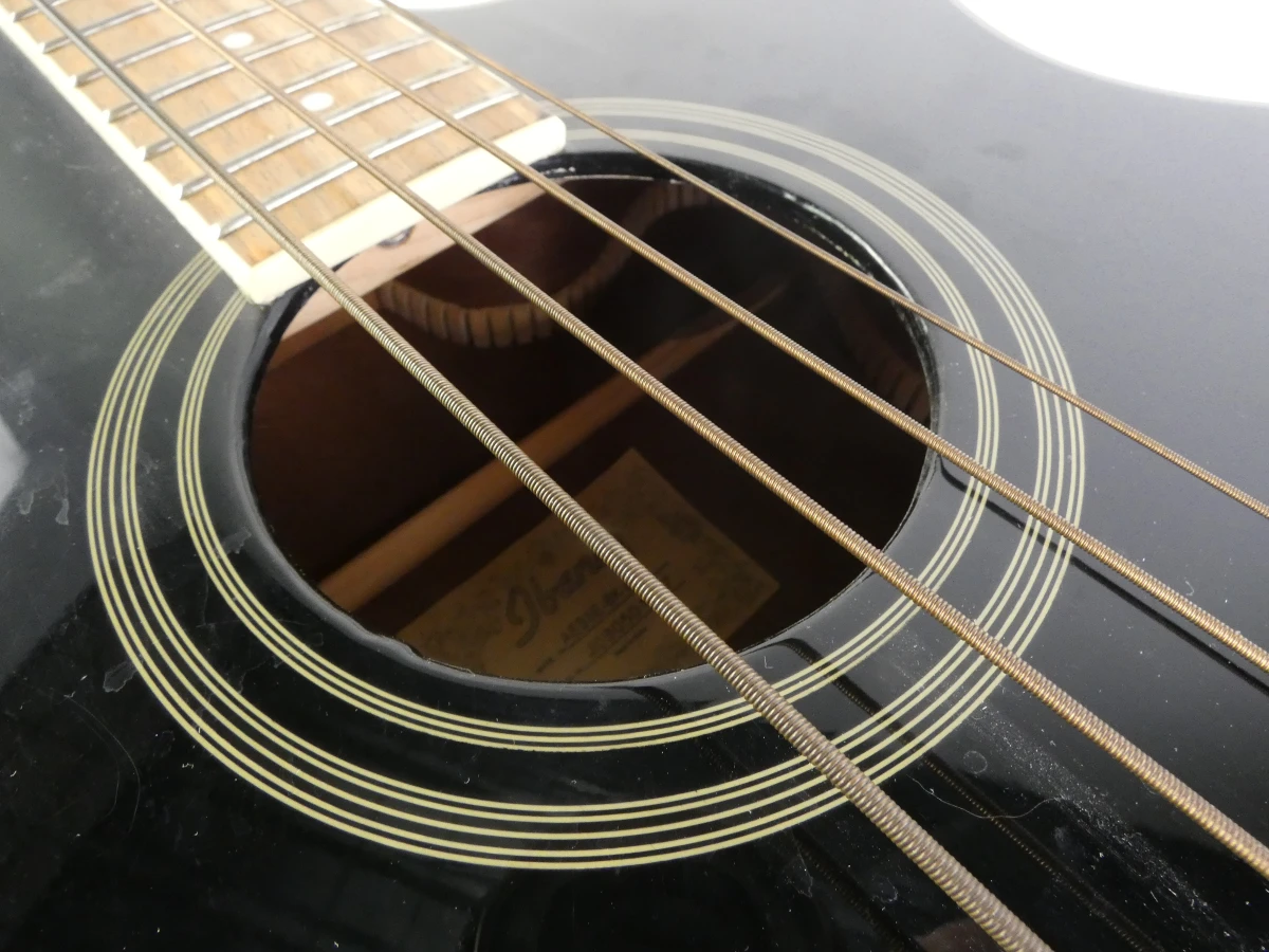 Ibanez AEB8E-BK Elektro-akoestische Basgitaar - foto 23