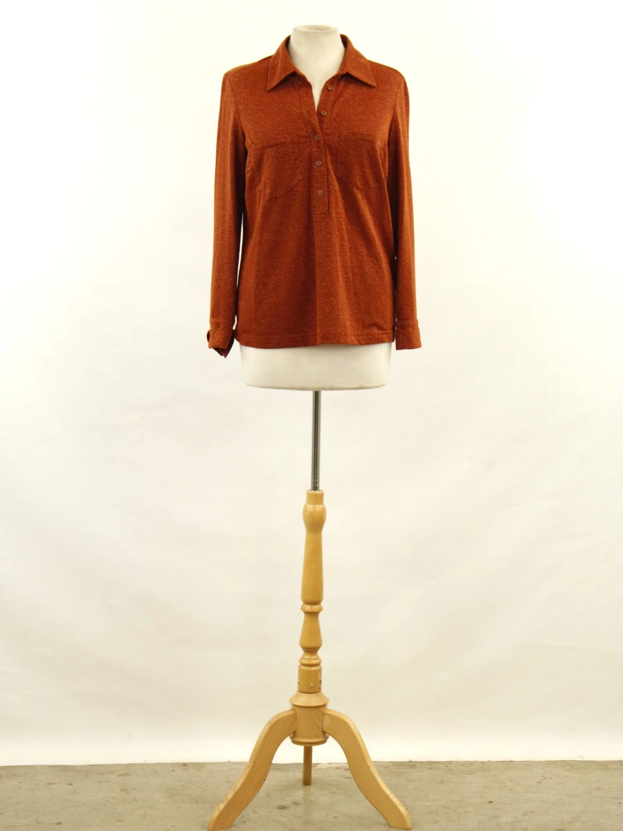 Mayerline glitter roestkleurige damesblouse - Size 38 - foto 2