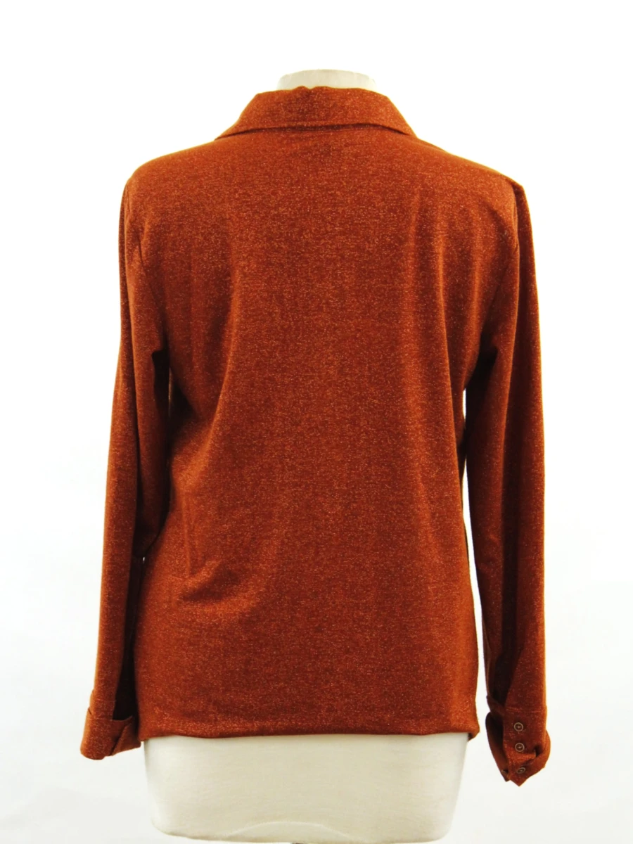 Mayerline glitter roestkleurige damesblouse - Size 38 - foto 5
