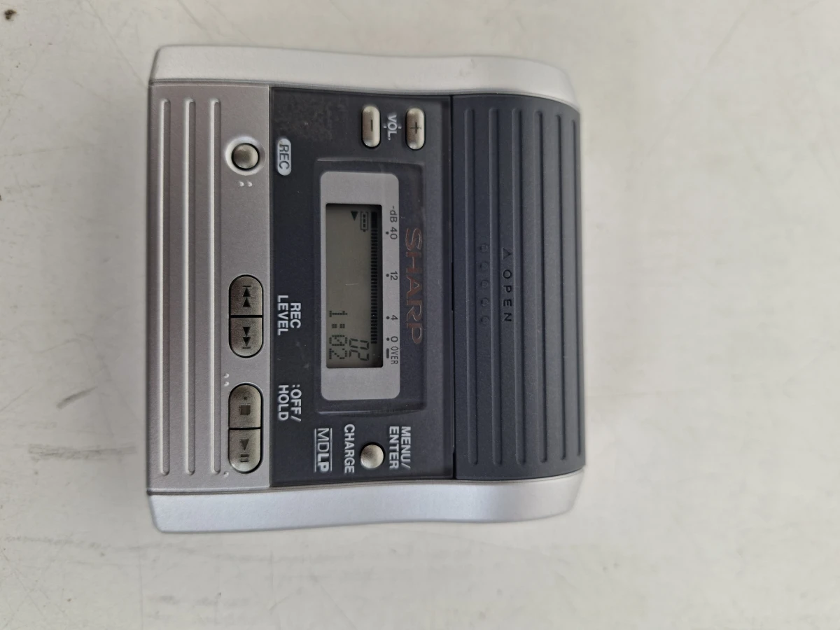 Vintage Sharp MD-MT290H MiniDisc Recorder Set – Getest + Opbergtas & 10x MiniDisc!
