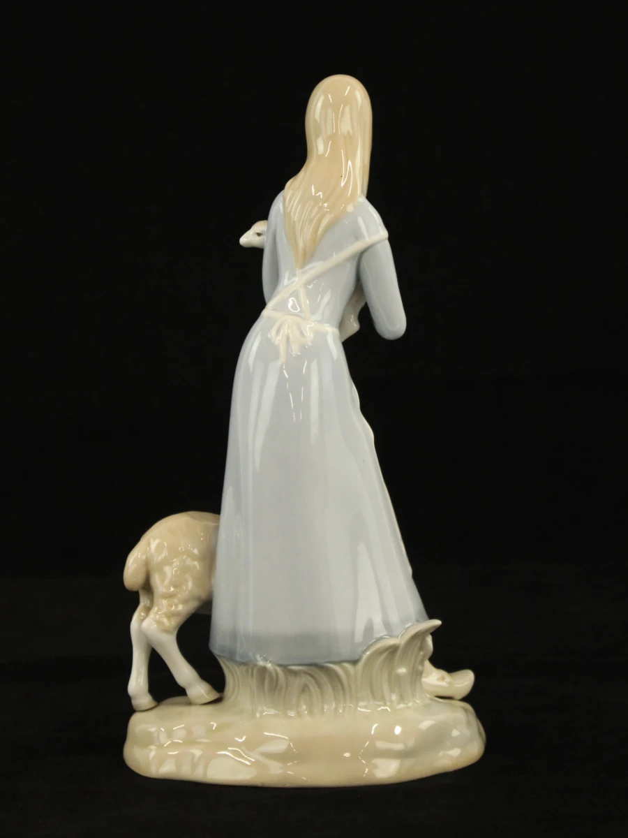 Porcelanas Miquel Requena - meisje met lam en schaap - Valencia, Spanje ca. jaren 1970/80 - foto 4