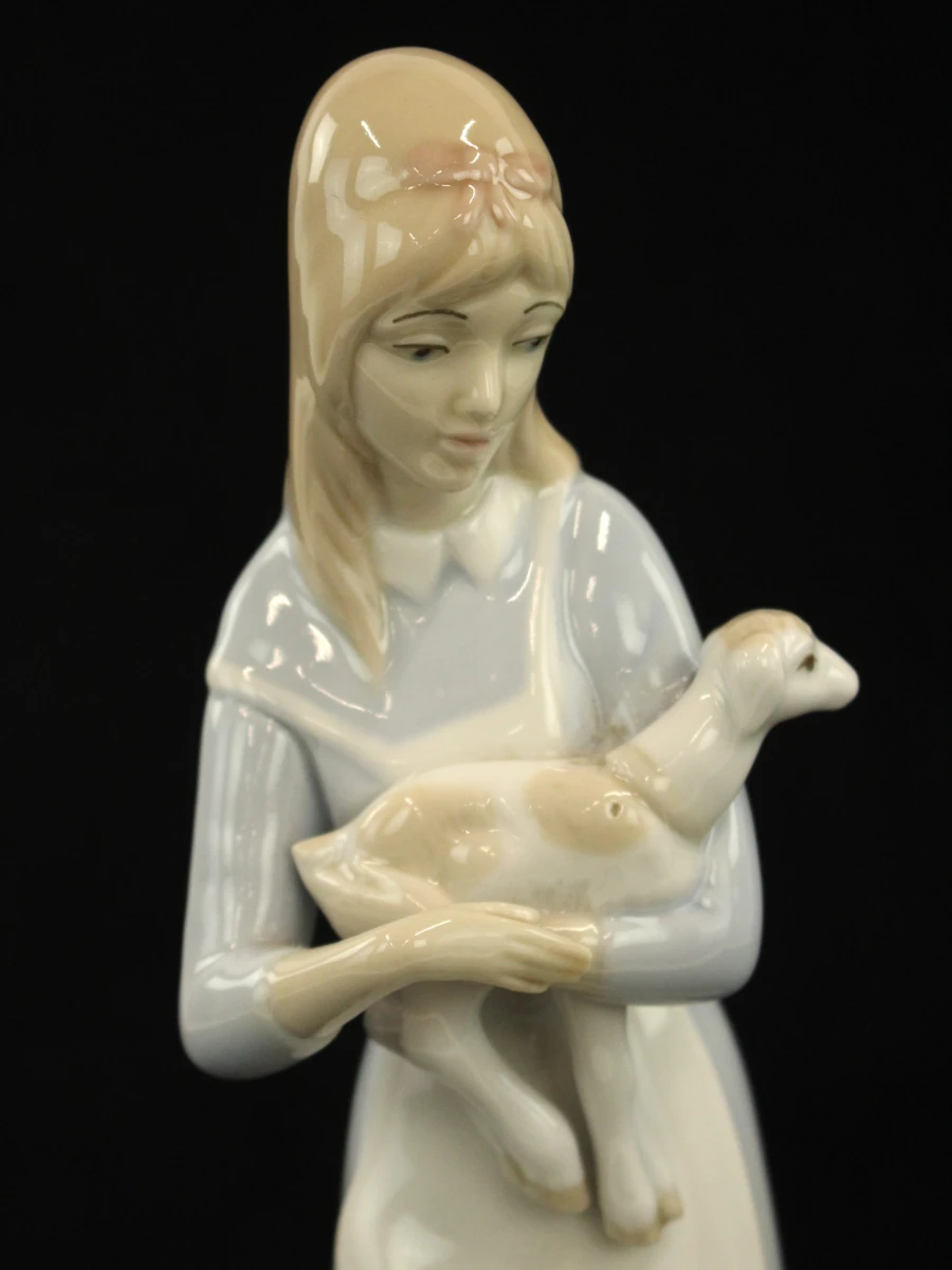 Porcelanas Miquel Requena - meisje met lam en schaap - Valencia, Spanje ca. jaren 1970/80 - foto 6