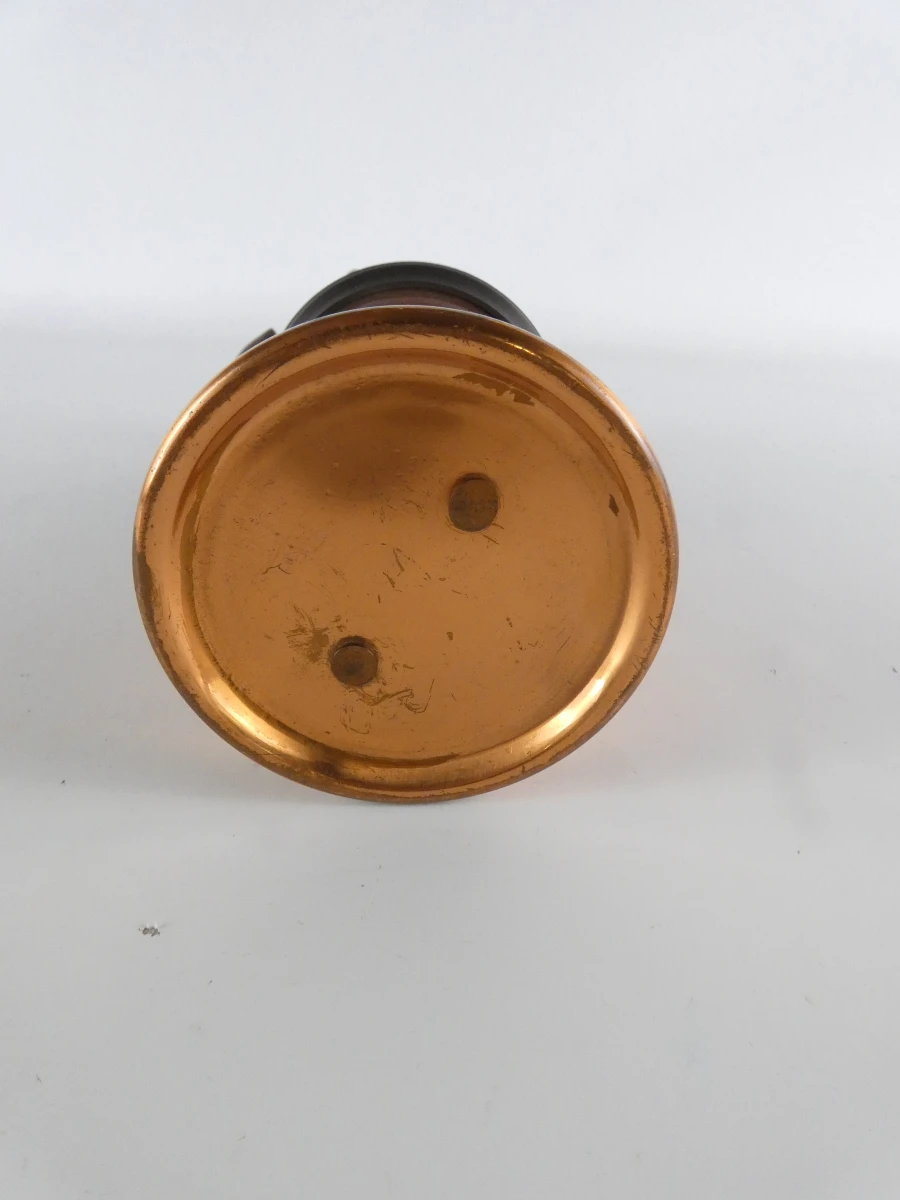 Vintage mijnwerkerslamp op batterijen / Decoratieve koperen lantaarn - foto 15