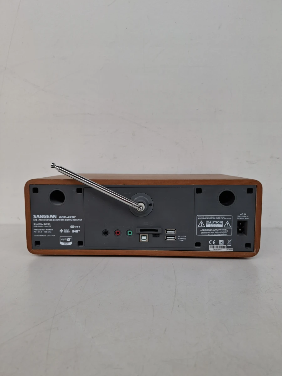 Sangean DDR-47BT Premium Houten Alles-in-één Muzieksysteem – DAB+ / CD / Bluetooth