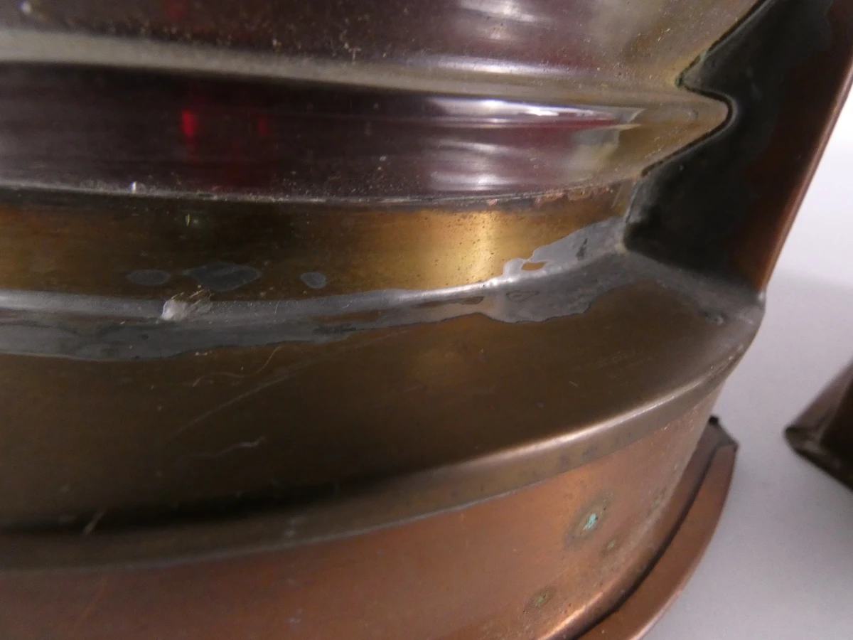 Set van 4 vintage scheeps- of navigatielampen - foto 13