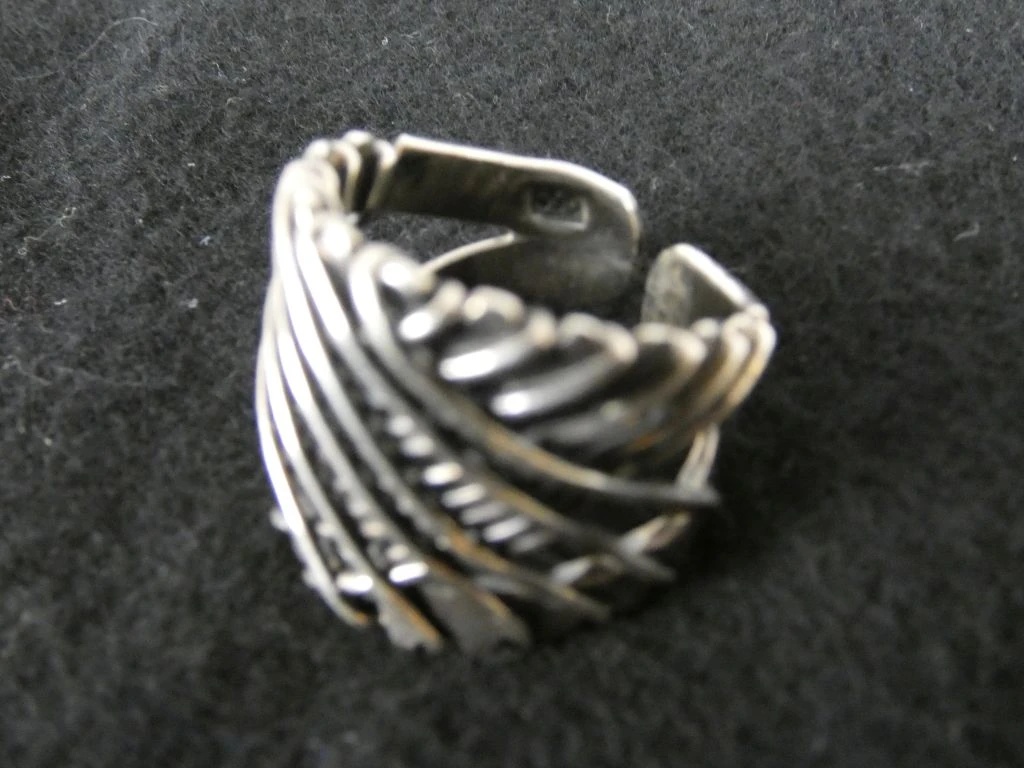 Gevlochten Zilveren Ring - foto 3
