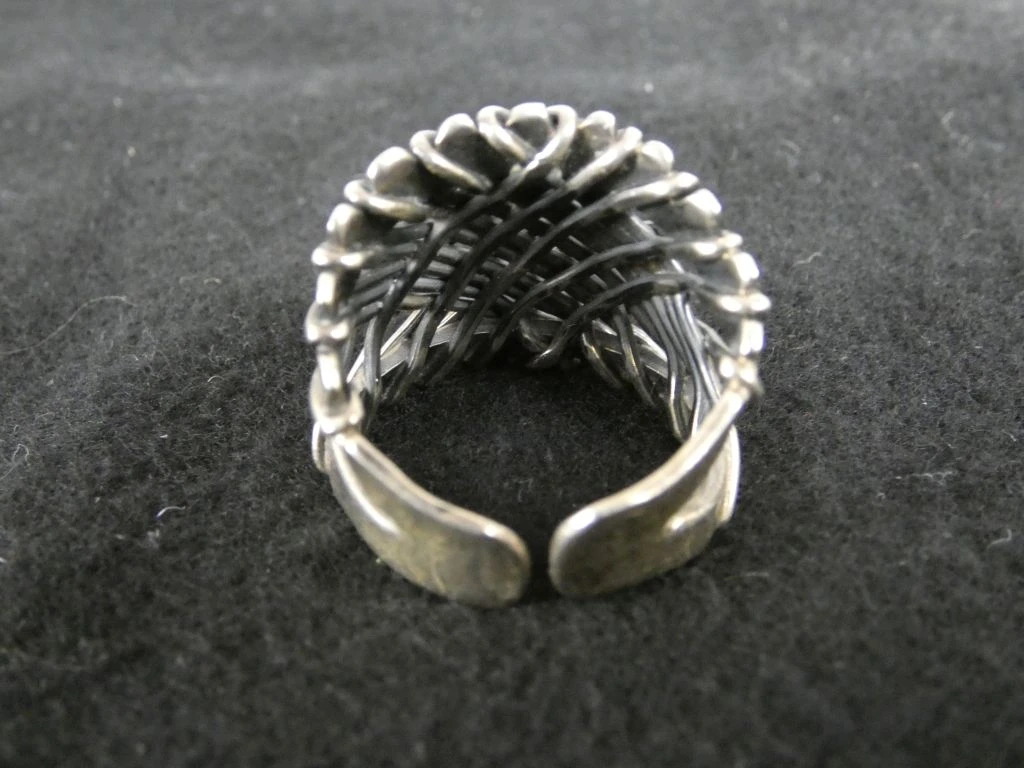 Gevlochten Zilveren Ring - foto 2