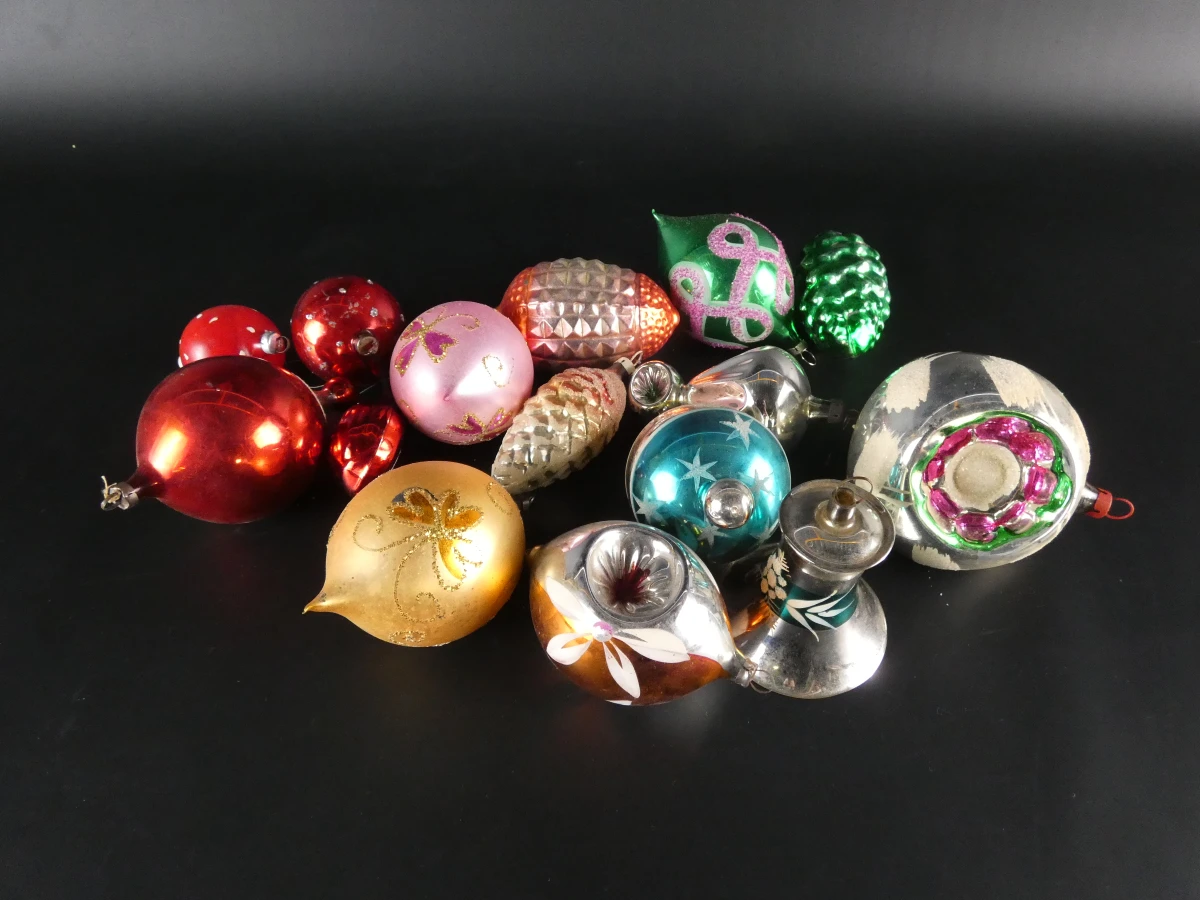 Vintage kerstdecoratie in dozen - foto 3