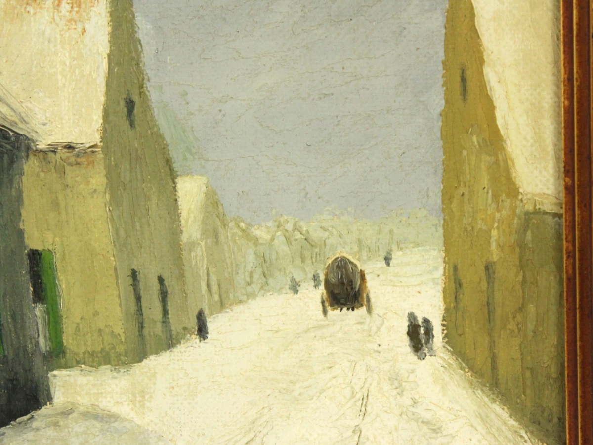 Alphonse De Clercq (1868–1945) – Winters dorpsgezicht - foto 5