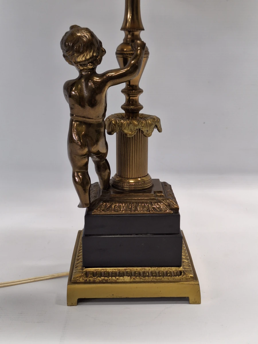 Klassieke vintage Cherubijn tafellamp - Hollywood Regency / Neoklassieke stijl - foto 10