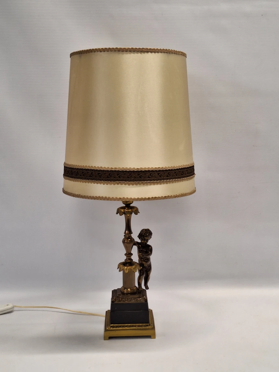 Klassieke vintage Cherubijn tafellamp - Hollywood Regency / Neoklassieke stijl - foto 2