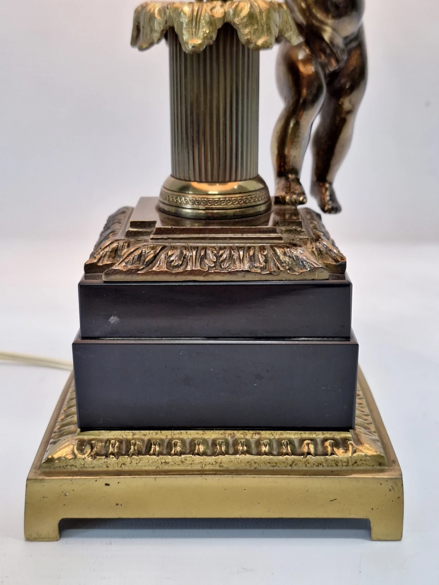 Klassieke vintage Cherubijn tafellamp - Hollywood Regency / Neoklassieke stijl - foto 3