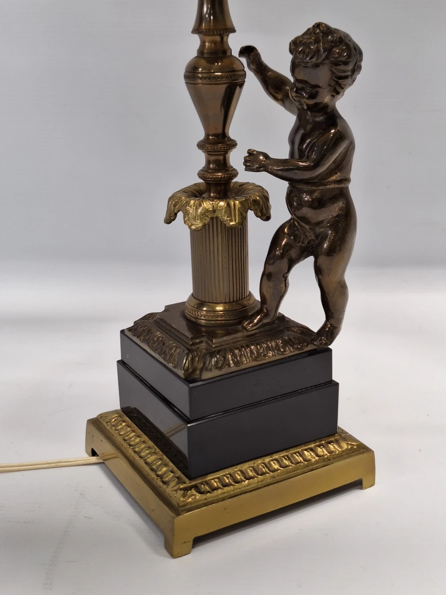 Klassieke vintage Cherubijn tafellamp - Hollywood Regency / Neoklassieke stijl - foto 11