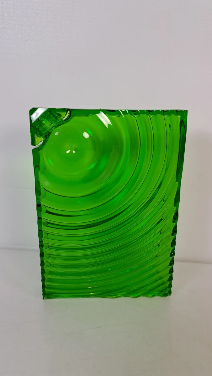 2 design drinkflessen – Ron Arad for Guzzini – groen & oranje - foto 2